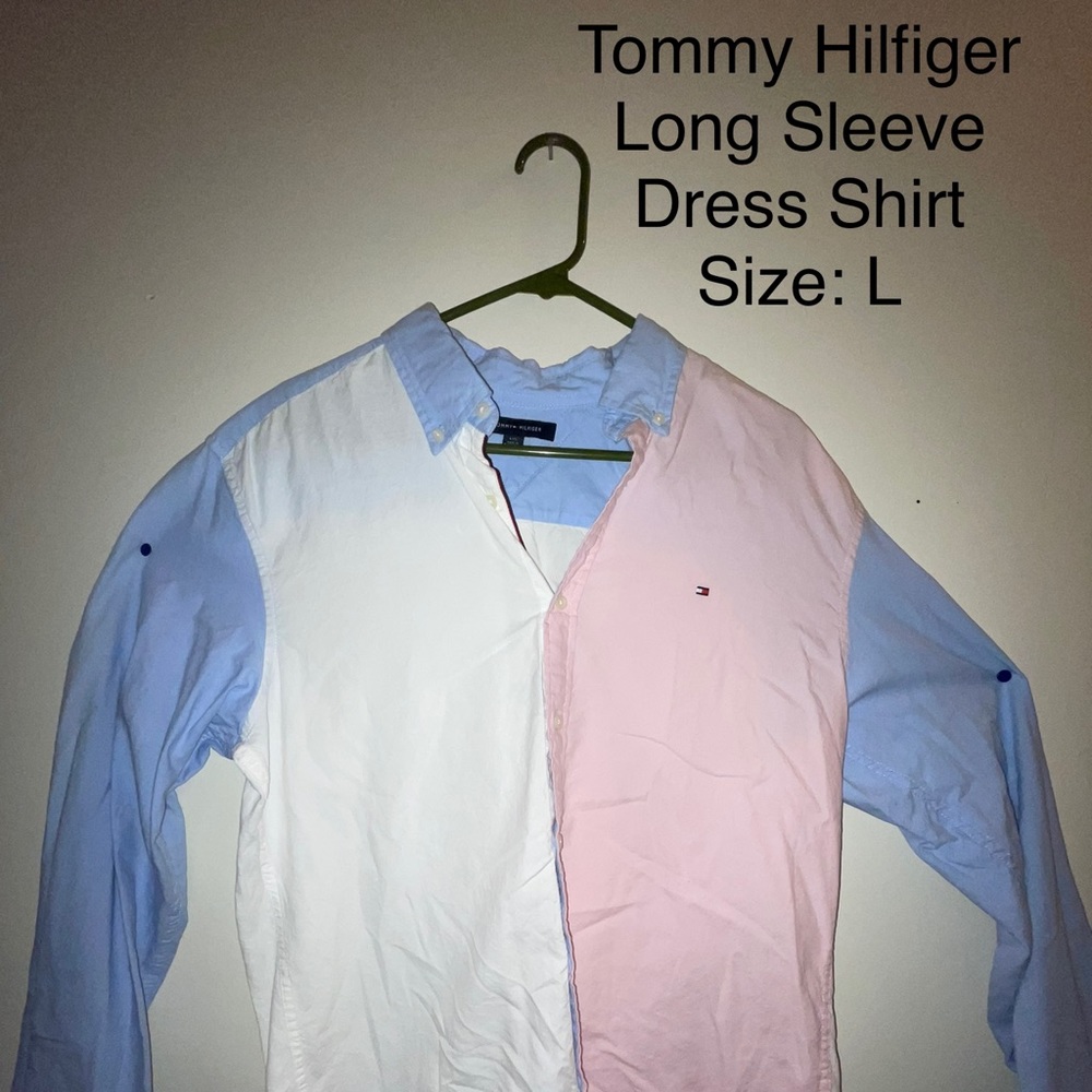 Tommy Hilfiger pastel colorblock long sleeve